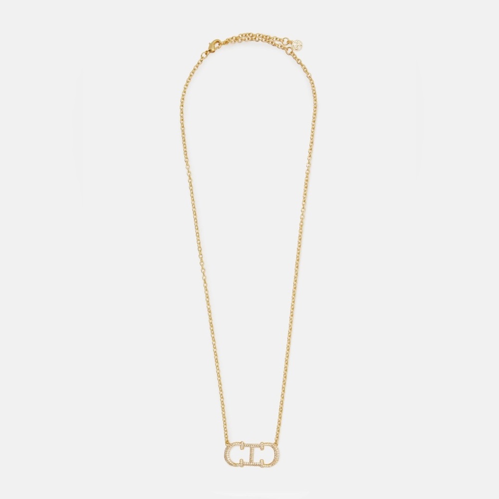 CAROLINA HERRERA INITIALS INSIGNIA NECKLACE